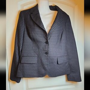 New York & Co womens career Patterned blazer size 10